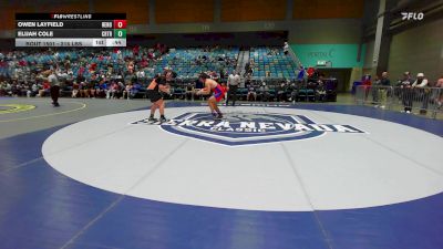 215 lbs Consi Of 16 #1 - Owen Layfield, Reno vs Elijah Cole, Crater