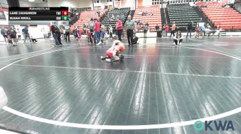 61 lbs Consolation - Lane Caughron, Tahlequah Wrestling Club vs Elijah Kroll, Raw Wrestling Club