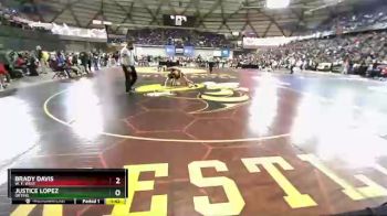 2 lbs Champ. Round 1 - Justice Lopez, Orting vs Brady Davis, W. F. West