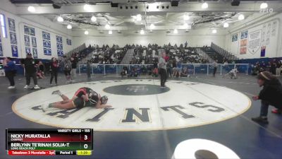 155 lbs Semifinal - Nicky Muratalla, Chaffey vs Berlynn Te`Rinah Solia-Tago, Long Beach Poly