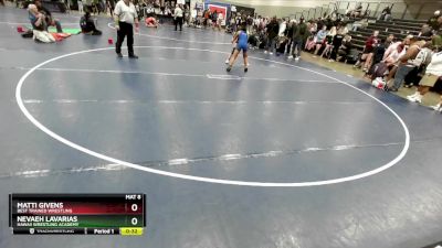 105 lbs 5th Place Match - Matti Givens, Best Trained Wrestling vs Nevaeh Lavarias, Hawaii Wrestling Academy