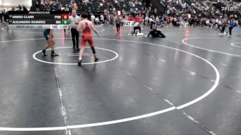 120 lbs Cons. Round 1 - Kreed Clark, Pikes Peak Warriors Wrestling vs Alejandro Ramirez, Warrior Wrestling Academy