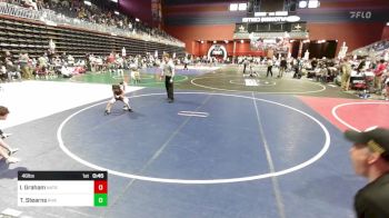 46 lbs Quarterfinal - Isaac Graham, Natrona Colts vs Teagan Stearns, Riverdale Ridge WC