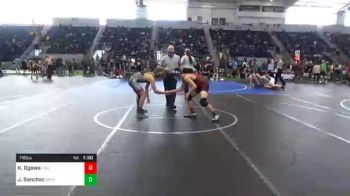 116 lbs Prelims - Kekoa Ogawa, Livermore Elite WC vs Julian Sanchez, Apex Wrestling