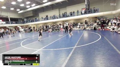 49 lbs Quarters & 1st Wb (16 Team) - Deklan Mondragon, Ravage vs Jayzie Whitford, Sanderson Wrestling Academy