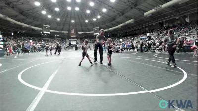 55 lbs Consi Of 16 #1 - Asa Perry, Wyandotte Youth Wrestling vs Brayden Hamilton, Tulsa Blue T Panthers
