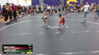 47 lbs Quarterfinal - Brody Purvis, White Knoll Youth Wrestling vs Jameson Short, Summerville Takedown Club