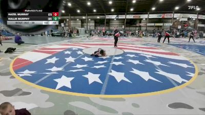 58 lbs 3rd Place Match - Kallie Murphy, Lockwood Wrestling Club vs Hazel Murray, GTRA