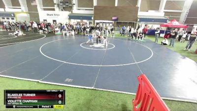 69 lbs Quarterfinal - Blakelee Turner, Stallions WC vs Violette Chapman, Mat Demon WC