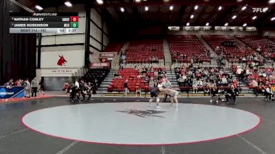 157 lbs Quarterfinal - Nathan Conley, Indianapolis vs James Hoskinson, McKendree