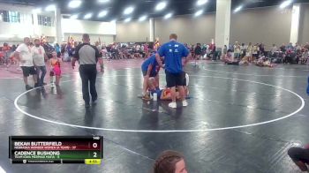 140 lbs Round 3 (8 Team) - Bekah Butterfield, Nebraska Wonder Women (A Team) vs Cadence Bushong, Team Iowa Mermaid Mafia