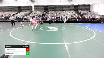 106-J lbs Round Of 16 - Justin Amato, Hillsborough vs Kolton Sheppard, Pittsgrove Wrestling Association