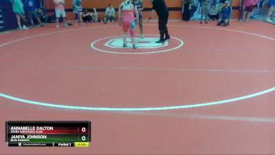 180-200 lbs Quarterfinal - Annabelle Dalton, Stars Wrestling Club vs Janiya Johnson, Iron Knights