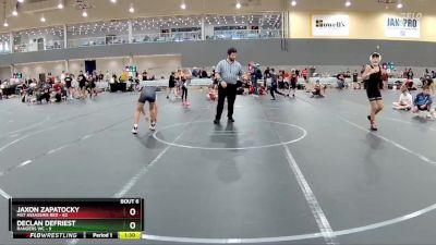 100 lbs Round 3 - Jaxon Zapatocky, Mat Assassins Red vs Declan DeFriest, Rangers WC