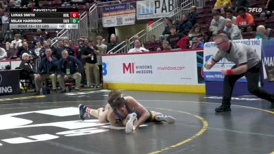 127 lbs Preliminaries - Lukas Smith, Berlin Brothersvalley vs Milan Harrison, Saegertown