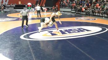 1A 190 lbs Semifinal - Eli Larson, Lena (L.-Winslow) vs Casen Lyons, Springfield (Sacred Heart-Griffin)