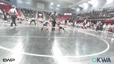 70 lbs Quarterfinal - Jaxsen Woolman, Vinita Kids Wrestling vs Waylon Murphy, Salina Wrestling Club