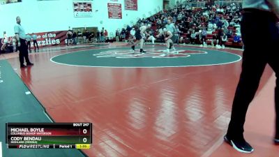 215 lbs Semifinal - Michael Boyle, Columbus Bishop Waterson vs Cody Bendau, Highland (Medina)