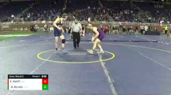 D2-150 lbs Cons. Round 3 - Ben Blyveis, Fowlerville HS vs Elijah Ratliff, Chelsea HS