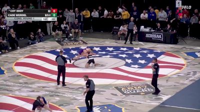 Cons. Round 1 - Cade Werdel, Miller/Highmore-Harrold vs Coy Eddy, New Underwood