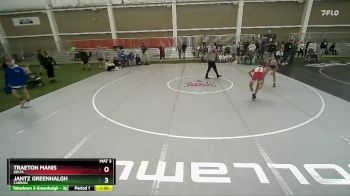 106 lbs Quarterfinal - Jantz Greenhalgh, Carbon vs Traeton Manis, Delta
