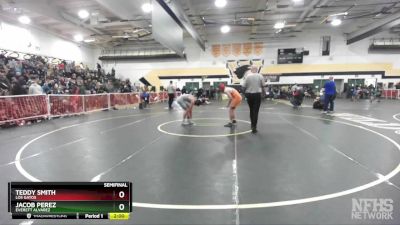 144 lbs Semifinal - Jacob Perez, Everett Alvarez vs Teddy Smith, Los Gatos