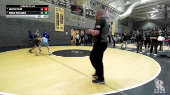 135 lbs Cons. Round 1 - Adam Rosales, Reedley Wrestling vs Jacob Post, Burton Wrestling