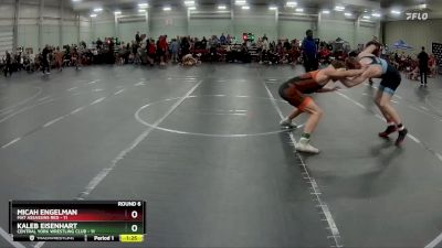 132 lbs Round 6 (8 Team) - Kaleb Eisenhart, Central York Wrestling Club vs Micah Engelman, Mat Assassins Red