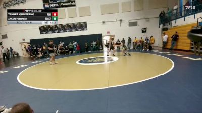 91 lbs Quarterfinal - Tanner Quinterno, Powell Middle School vs Jacob Undem, Rocky Mountain Middle School