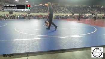 87 lbs Round Of 16 - Jasper Coleman, Elgin Wrestling vs Landon Martinez, Bartlesville