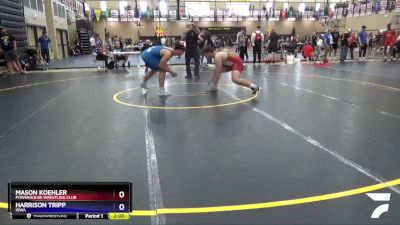 220 lbs Quarterfinal - Mason Koehler, Powerhouse Wrestling Club vs Harrison Tripp, Iowa