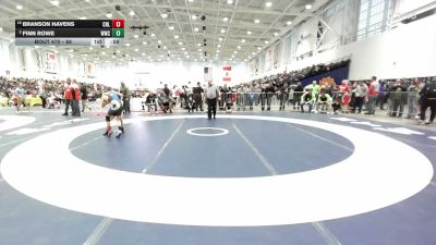 88 lbs Champ. Round 2 - Branson Havens, Club Not Listed vs Finn Rowe, WRCL Wrestling Club