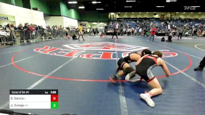 132 lbs Consi Of 64 #1 - Grayson Garcia, IL vs Justyce Zuniga, WA