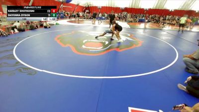 138 lbs Round 7 (10 Team) - Kaisley Shotkoski, Illinois Top Dawg vs Dayonna Dyson, Franklin Central