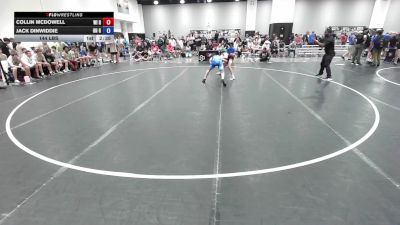 144 lbs Collin McDowell, Wisconsin Red vs Jack Dinwiddie, Ohio Gray