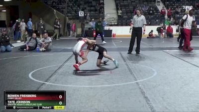 64 lbs 2nd Place Match - Bowen Freisberg, Caney Valley vs Tate Johnson, Greater Heights Wrestling Club