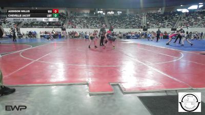 123 lbs Consi Of 32 #2 - Addison Willis, Wagoner vs Chevelle Jacot, Lawton, MacArthur Ok
