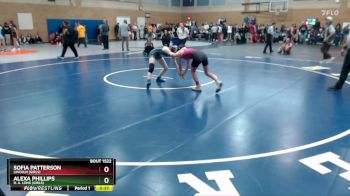 100lbs Cons. Round 8 - Alexa Phillips, R. A. Long (Girls) vs Sofia Patterson, Lincoln (Girls)