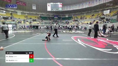 37-40 lbs Final - Matthew Baker, Springdale Youth Wrestling Club vs Wellington Austin, Prairie Grove Youth Wrestling