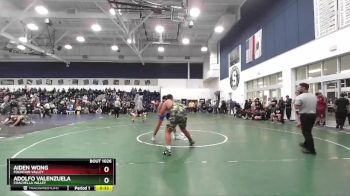 285 lbs Cons. Round 4 - Adolfo Valenzuela, Coachella Valley vs Aiden Wong, Fountain Valley