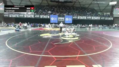 Boys 3A 138 lbs Champ. Round 3 - Caleb Burbank, University vs Avi Wylen, Shorecrest