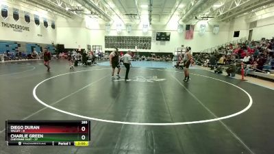 285 lbs Round 1 (3 Team) - Charlie Green, Cheyenne East vs Diego Duran, Valley