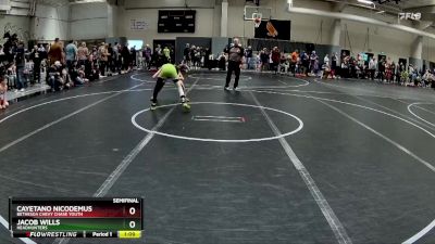 85 lbs Semifinal - Jacob Wills, Headhunters vs Cayetano Nicodemus, Bethesda Chevy Chase Youth