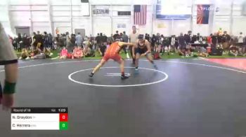 130 lbs Prelims - Nickolas Graydon, Team Aggression vs Christian Herrera, Driller WC