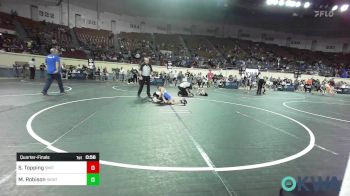 49 lbs Quarterfinal - Stetson Topping, Smith Wrestling Academy vs Michael Robison, Skiatook Youth Wrestling 2022-23