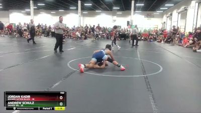 110 lbs Round 1 (4 Team) - Jordan Kadir, Quaker Nation Black vs Andrew Schulz, Savage WA