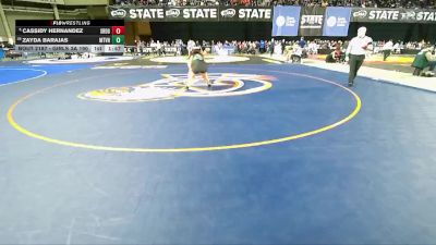 Girls 3A 190 lbs Champ. Round 1 - Cassidy Hernandez, Southridge (Girls) vs Zayda Barajas, Mount Vernon (Girls)