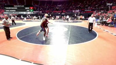 3A 215 lbs Champ. Round 1 - Eric Harris, Oak Park (O.P.-River Forest) vs Caleb Baczek, Libertyville