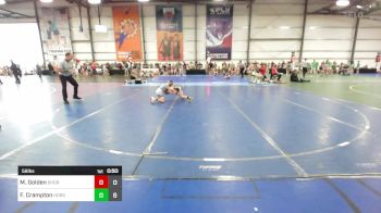 56 lbs Rr Rnd 3 - Max Golden, Short Time vs Frankie Crampton, Iron Horse Wrestling Club