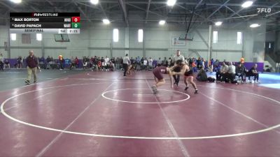 184 lbs Semifinal - Max Borton, Augsburg vs David Papach, Wartburg